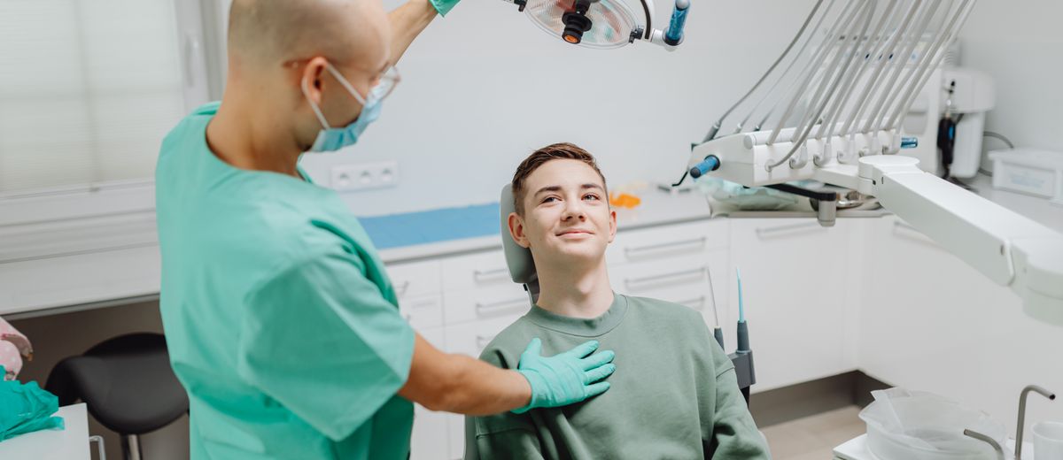 Paciente en una consulta dental